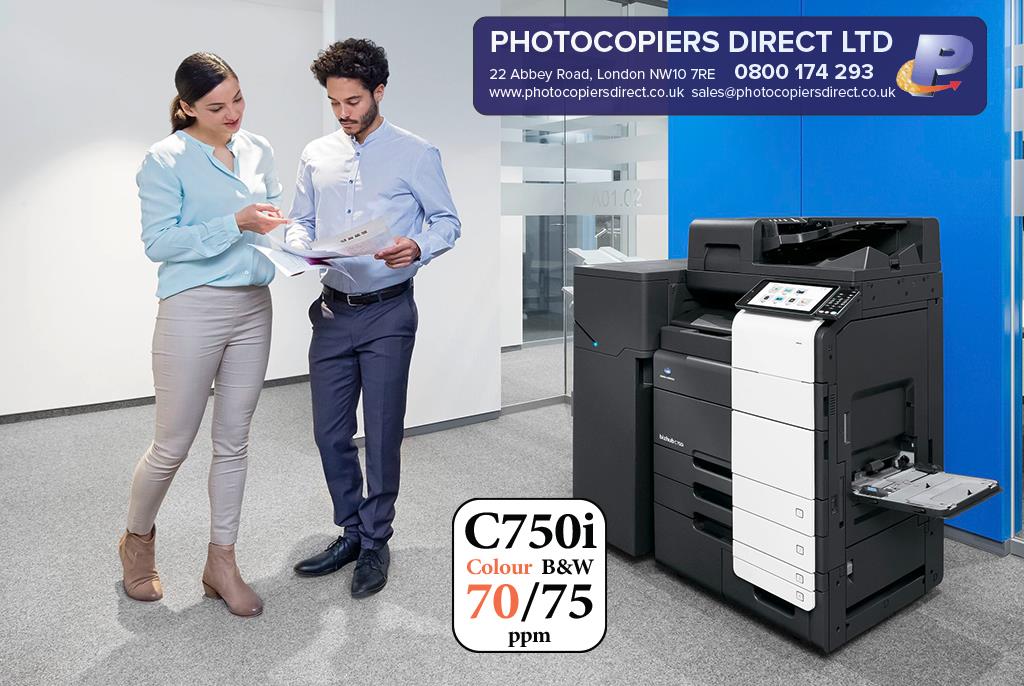 Konica Minolta bizhub C750i A3 Colour Laser Copier Printer MFD Lease Rental Price Office View