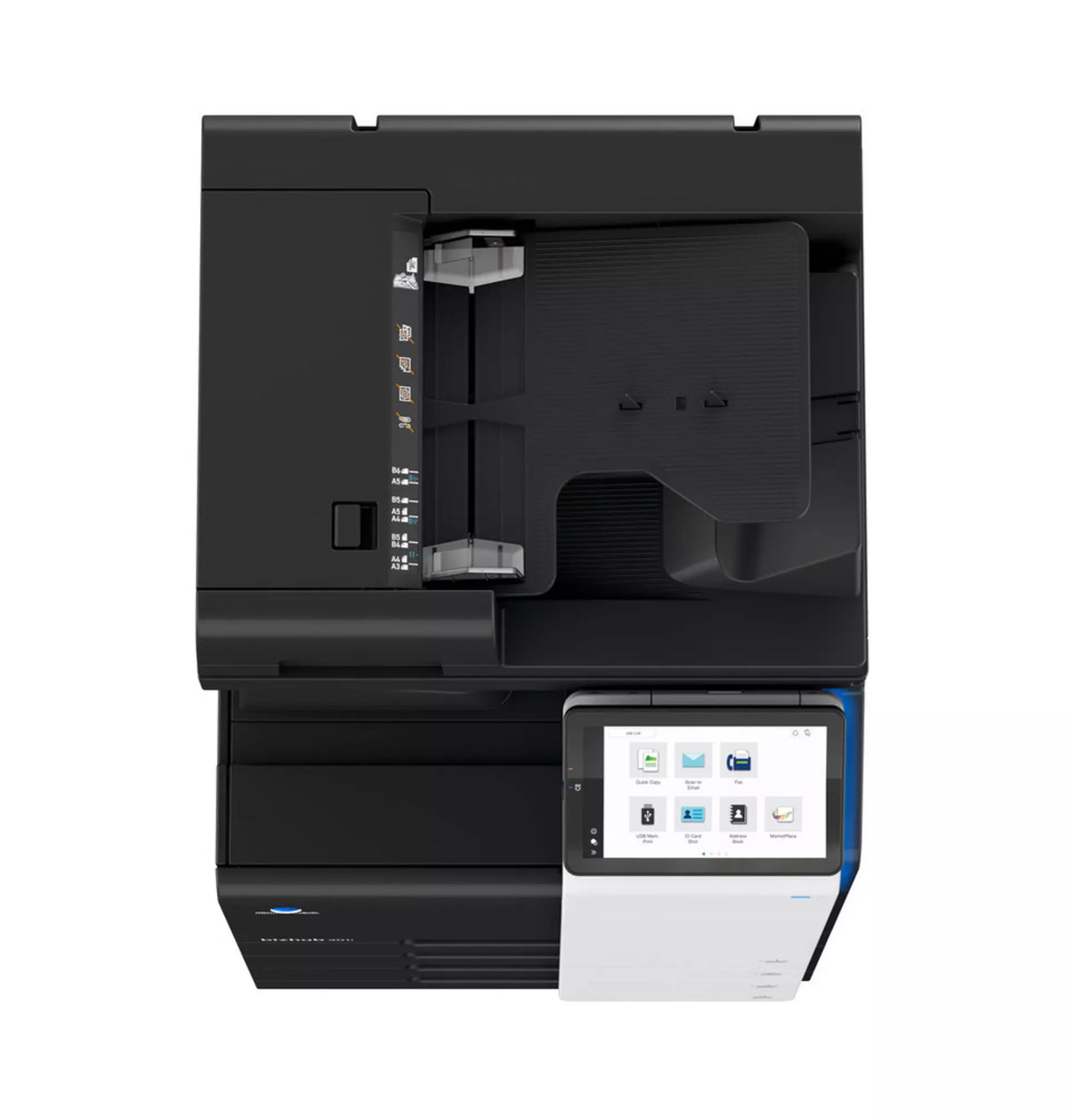Konica Minolta bizhub 300i, A3 MONO MFD, Std Print Controller 2x500 sheets Paper Cassette, 100 sheet bypass, HDD SDD 250GB, Duplex, Black & White