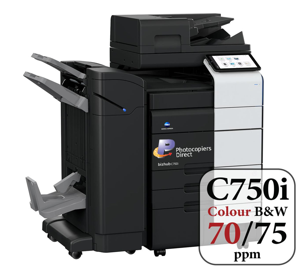 Konica Minolta bizhub C750i A3 Colour Laser Copier Printer MFD Lease Rental Price Front View