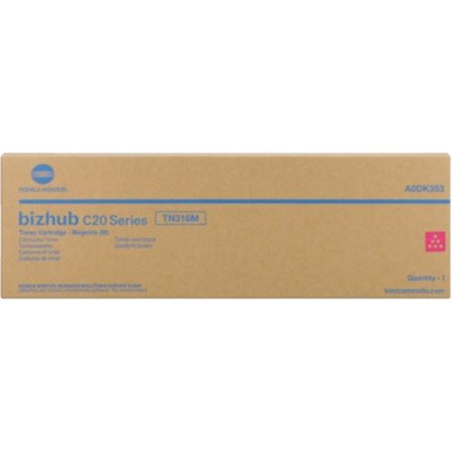 Konica Minolta A0DK353/TN-318M Toner magenta, 8K pages for KM Bizhub C 20