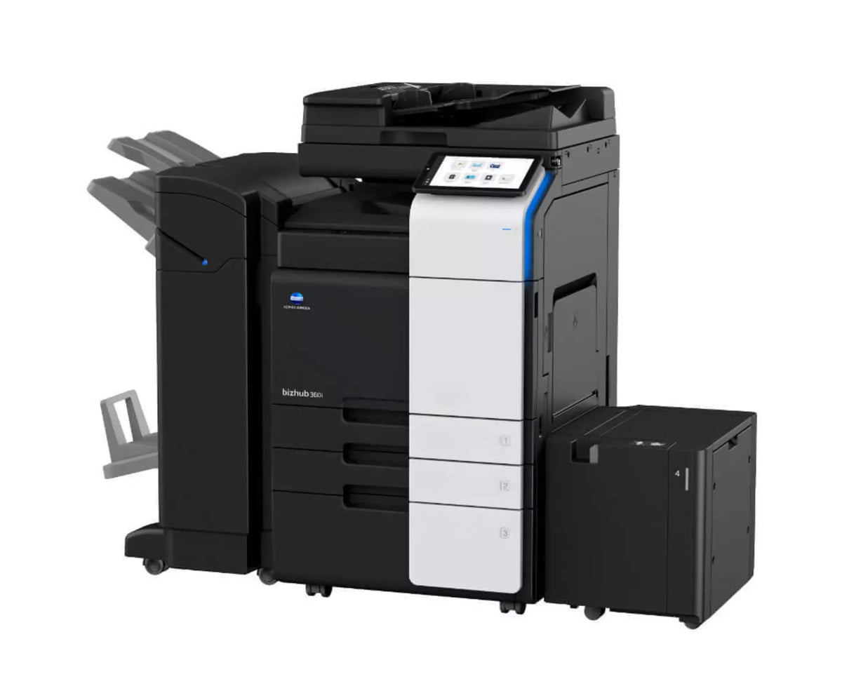 Konica Minolta bizhub 360i, A3 MONO MFD.Std Print Controller 2x500 sheets Paper Cassette, 100 sheet bypass, HDD SDD 250GB, Duplex, Black & White