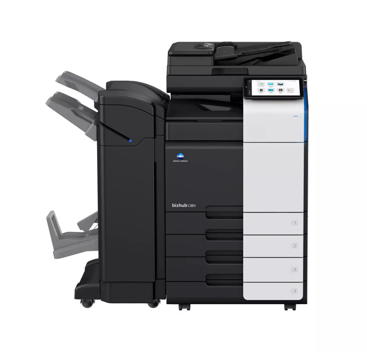 Konica Minolta bizhub 361i, A3 MONO MFD.Std Print Controller 2x500 sheets Paper Cassette, 100 sheet bypass, HDD SDD 250GB, Duplex, Black & White