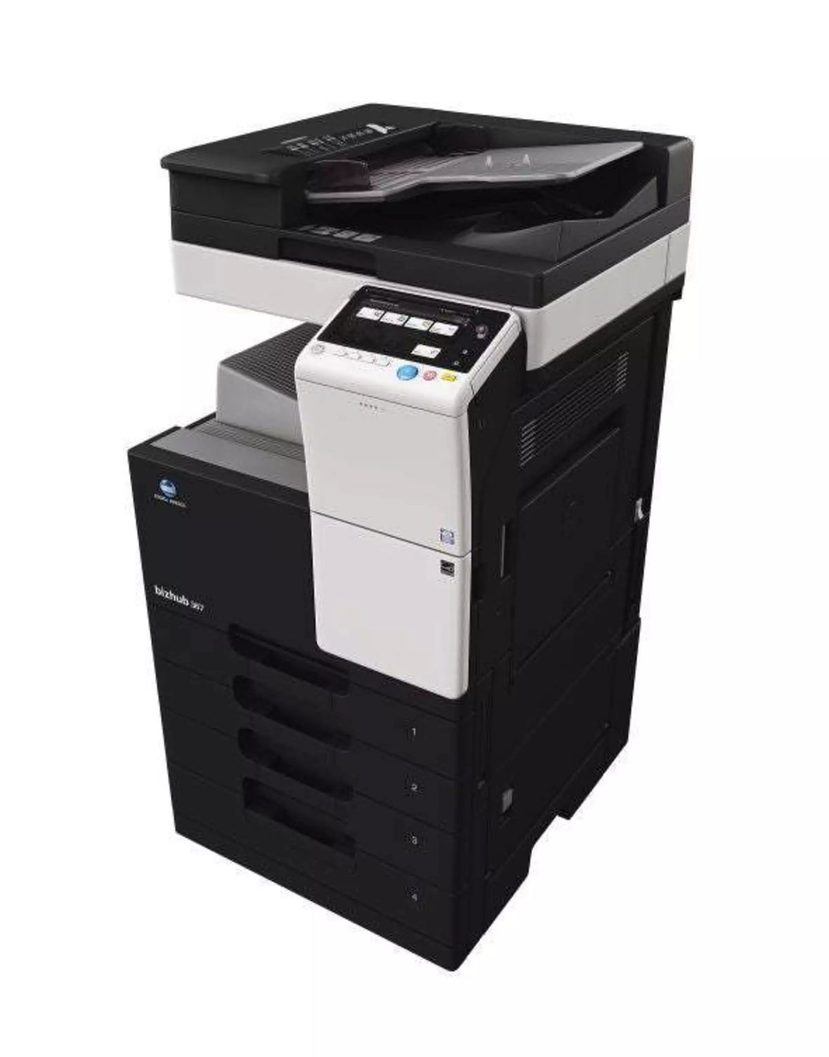 Konica Minolta bizhub 367 Mono MFD, 2GB RAM, Emperon Controller, Bypass, 2 x 500 trays, HDD, 250GB, Duplex & Web Browser, Black & White