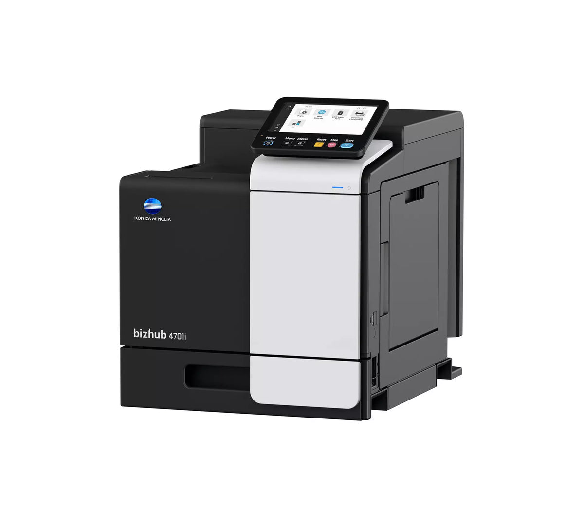 Konica Minolta bizhub 4701i A4 Single Function Printer. 500 sheets & 100-sheet bypass, Black & White