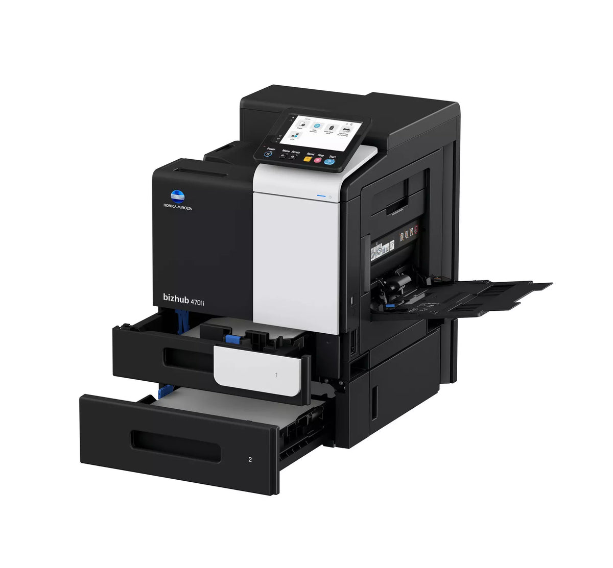 Konica Minolta bizhub 4701i A4 Single Function Printer. 500 sheets & 100-sheet bypass, Black & White