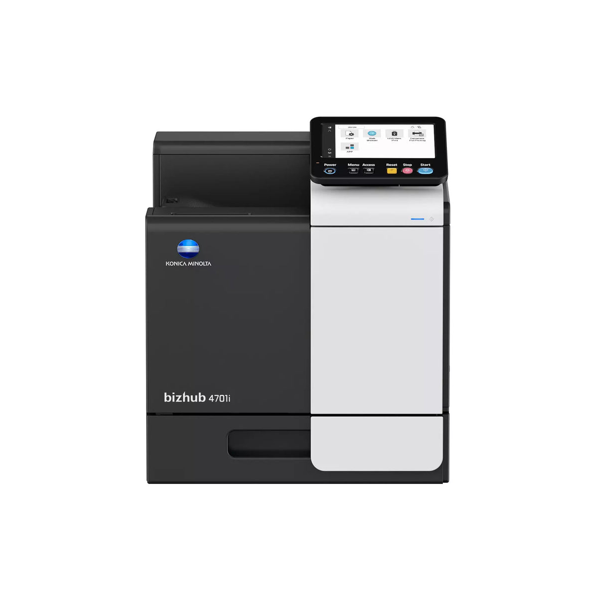 Konica Minolta bizhub 4701i A4 Single Function Printer. 500 sheets & 100-sheet bypass, Black & White