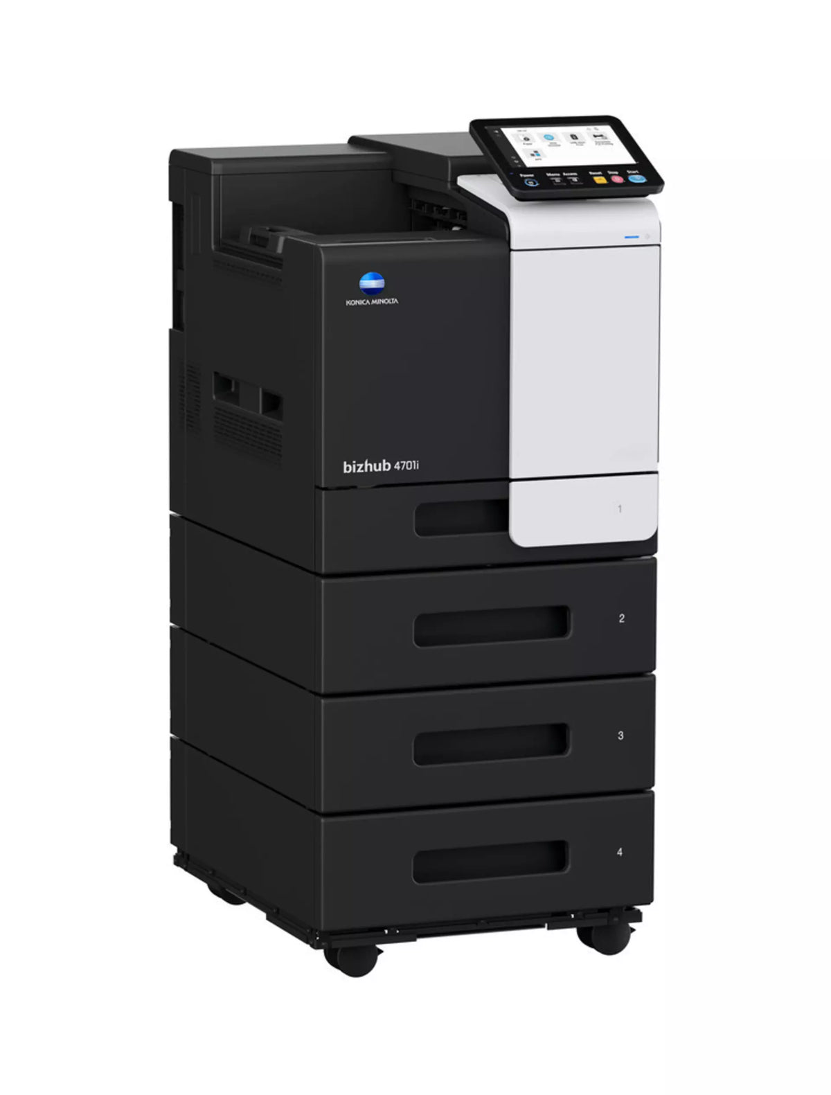 Konica Minolta bizhub 4701i A4 Single Function Printer. 500 sheets & 100-sheet bypass, Black & White