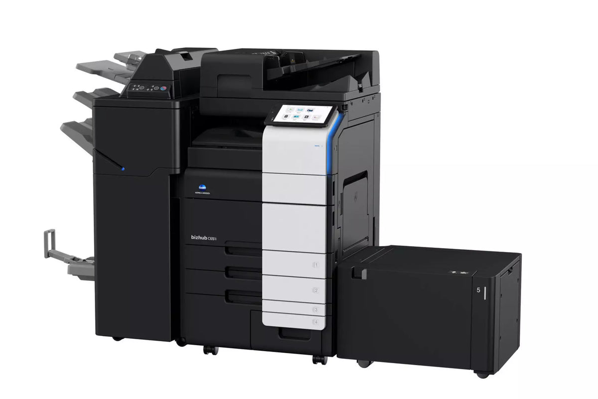 Konica Minolta bizhub C651i  A3 MFD. Dual Scan Document Feeder, Std Print Controller, 2x500 sheets Paper Cassette, 100 sheet bypass, HDD SDD 250GB, Duplex