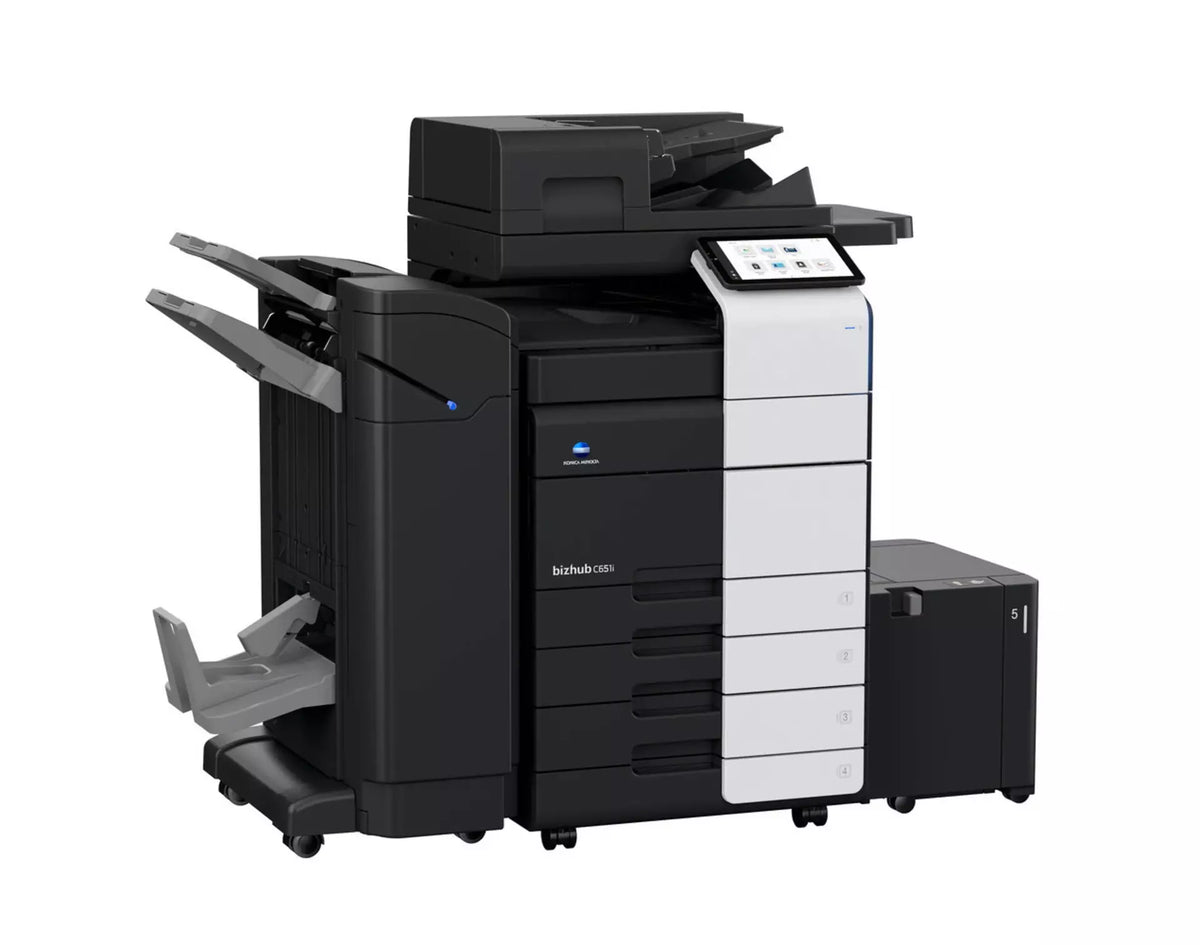 Konica Minolta bizhub C651i  A3 MFD. Dual Scan Document Feeder, Std Print Controller, 2x500 sheets Paper Cassette, 100 sheet bypass, HDD SDD 250GB, Duplex