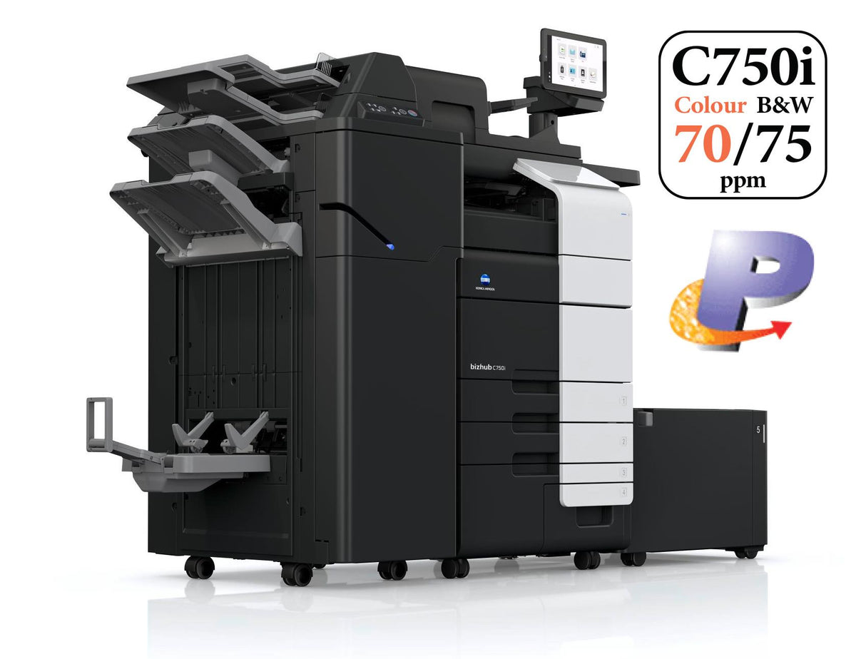 Konica Minolta bizhub C750i A3 Colour Laser Copier Printer MFD Lease Rental Price Side View