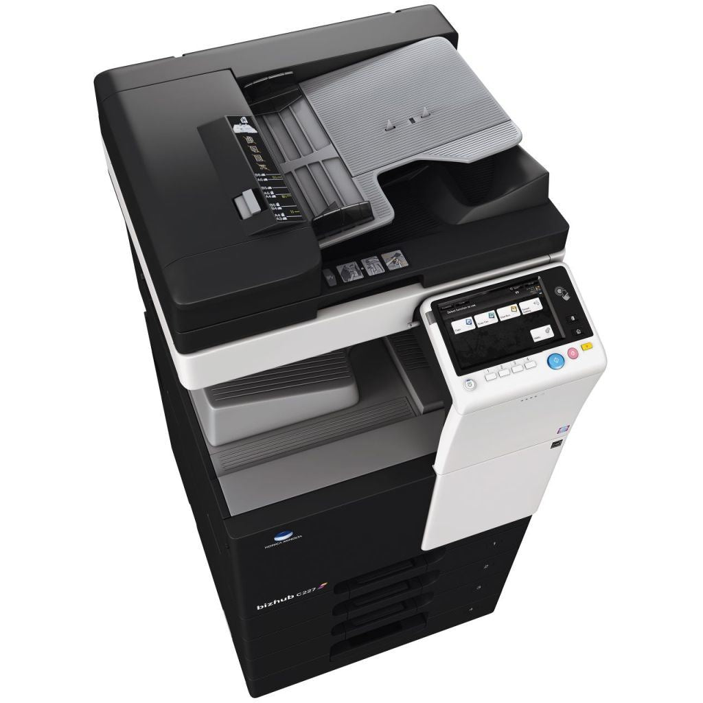 Konica Minolta bizhub C227 Colour MFD, 2GB RAM, Emperon Controller, Bypass, 2 x 500 trays, HDD, 250GB, Duplex & Web Browser