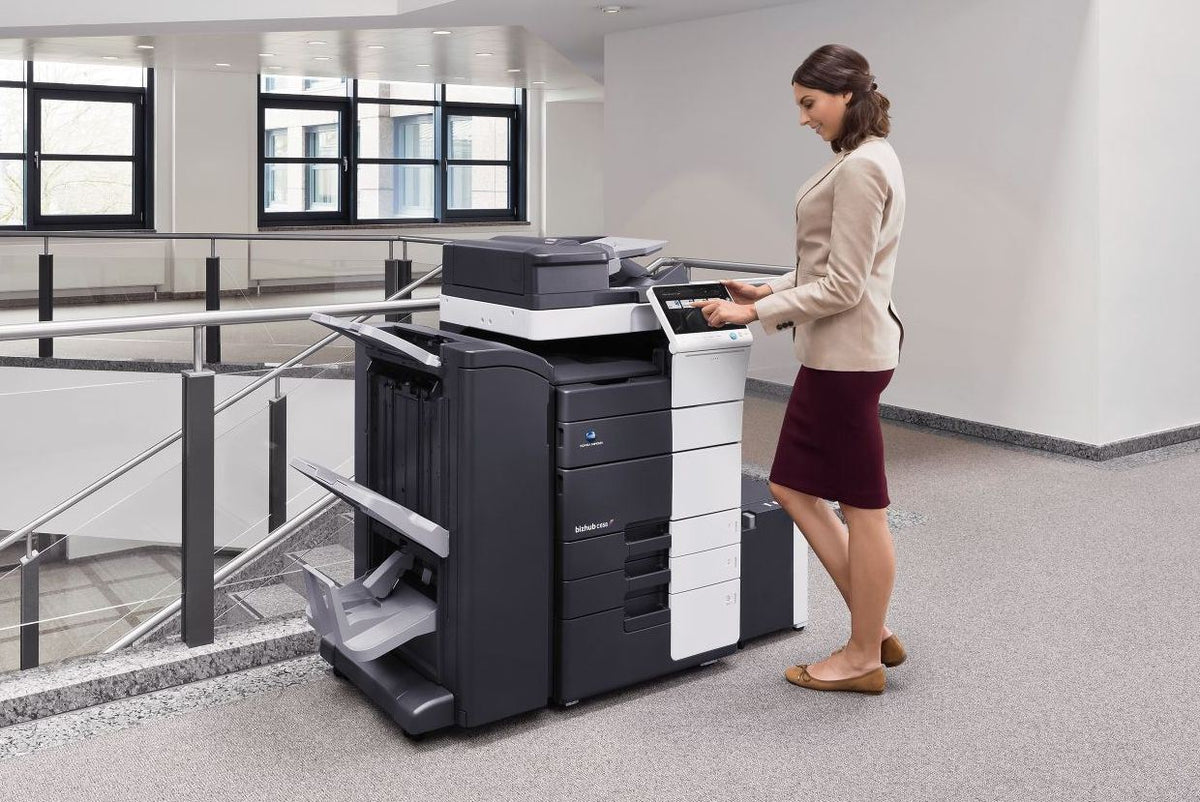 Konica Minolta bizhub C658 Dual scan DF, 4GB RAM, Emperon-Contr., Bypass, 2x500 sheets cassettes, HDD 250GB, Duplex