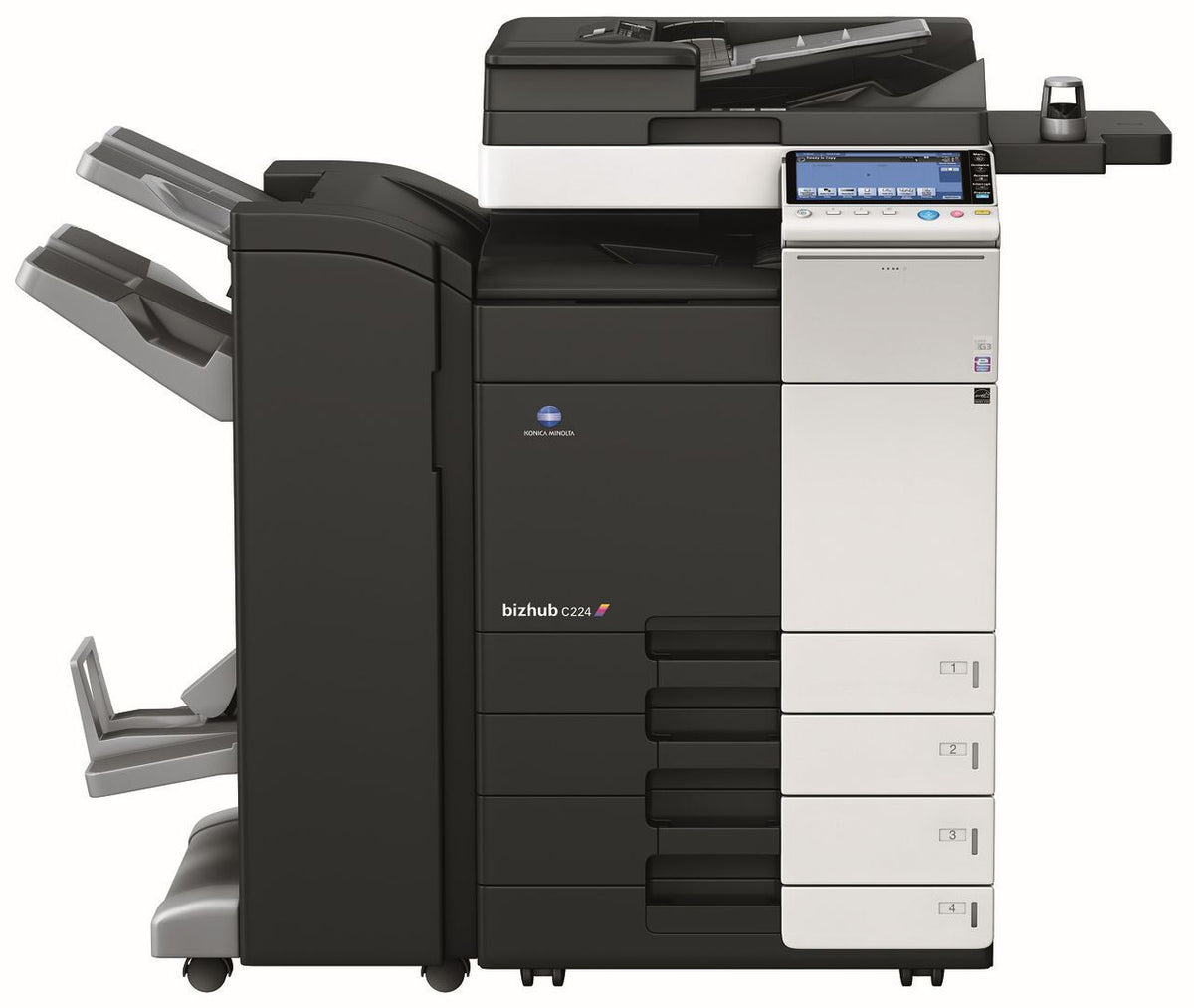 Konica Minolta bizhub C224, 2GB RAM, Emperon-Contr., Bypass, Paper Cass. (2x500 sheets), HDD 250GB, Duplex Unit