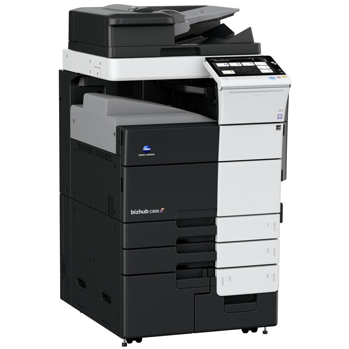 Konica Minolta bizhub C659, Dual Scan DF, Duplex, Bypass, Emperon, 4 x cass, 2GB RAM, 250GB HDD