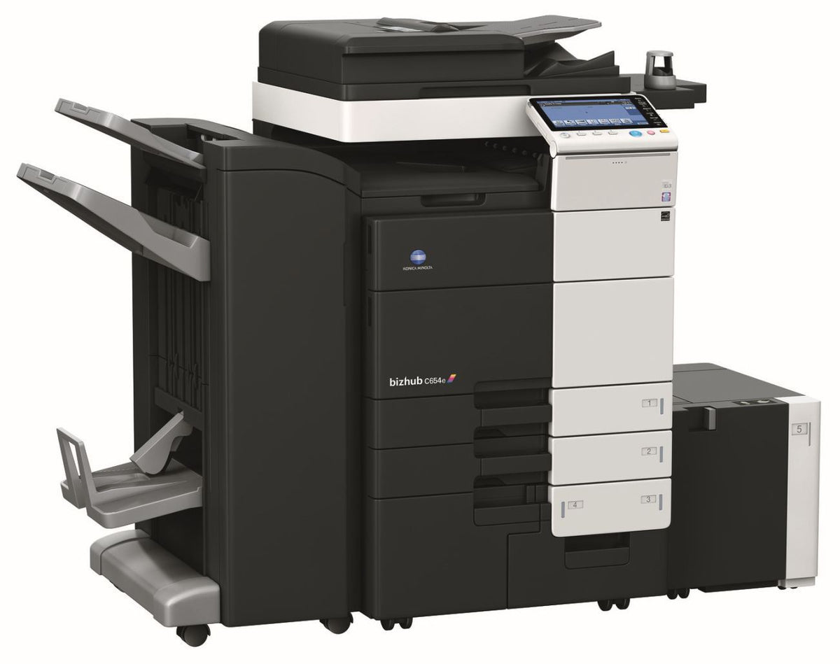 Konica Minolta bizhub C654e, Dual Scan DF, Duplex, Bypass, Emperon, 4 x cass, 2GB RAM, 250GB HDD