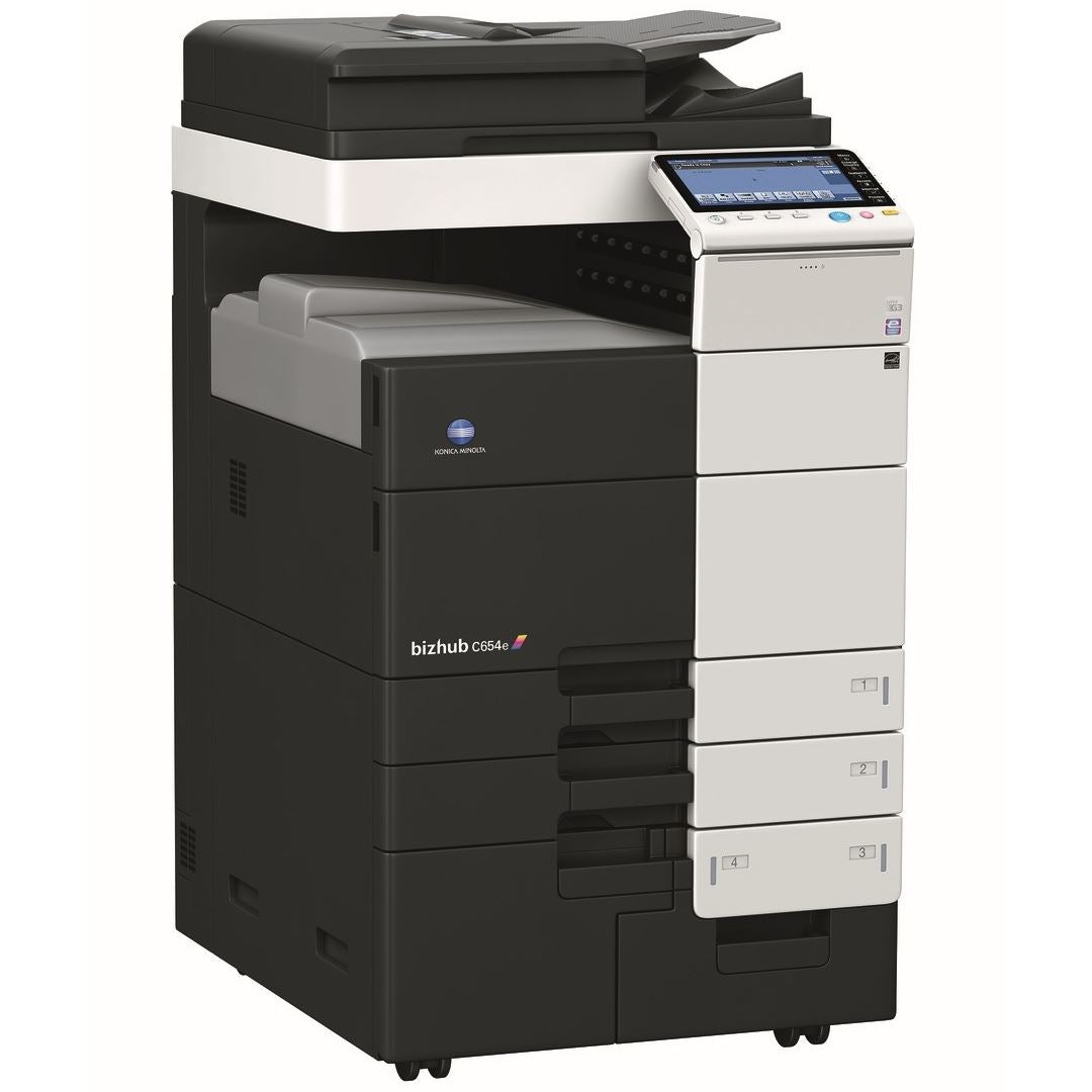 Konica Minolta bizhub C654e, Dual Scan DF, Duplex, Bypass, Emperon, 4 x cass, 2GB RAM, 250GB HDD