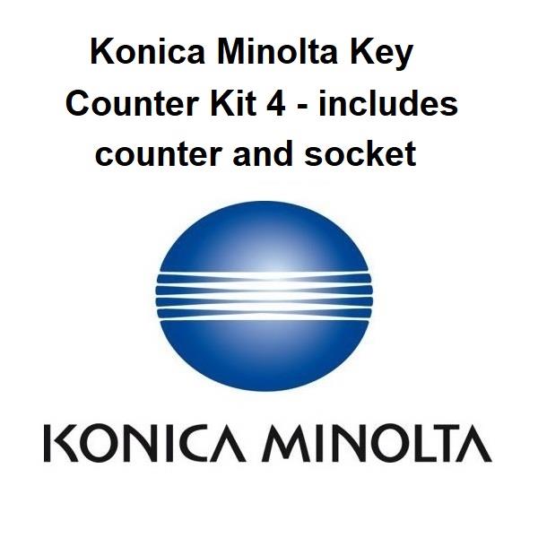 Konica Minolta Key Counter Kit 4 - includes counter and socket