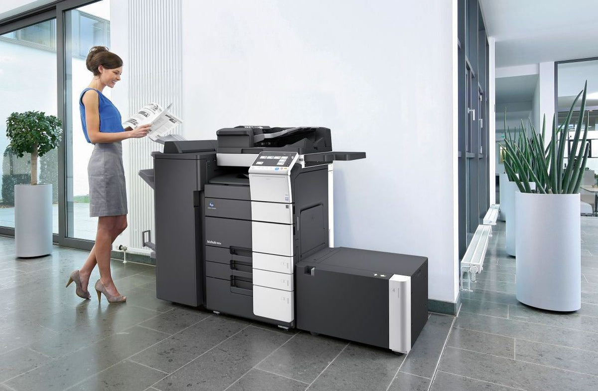 Konica Minolta bizhub C658 Dual scan DF, 4GB RAM, Emperon-Contr., Bypass, 2x500 sheets cassettes, HDD 250GB, Duplex