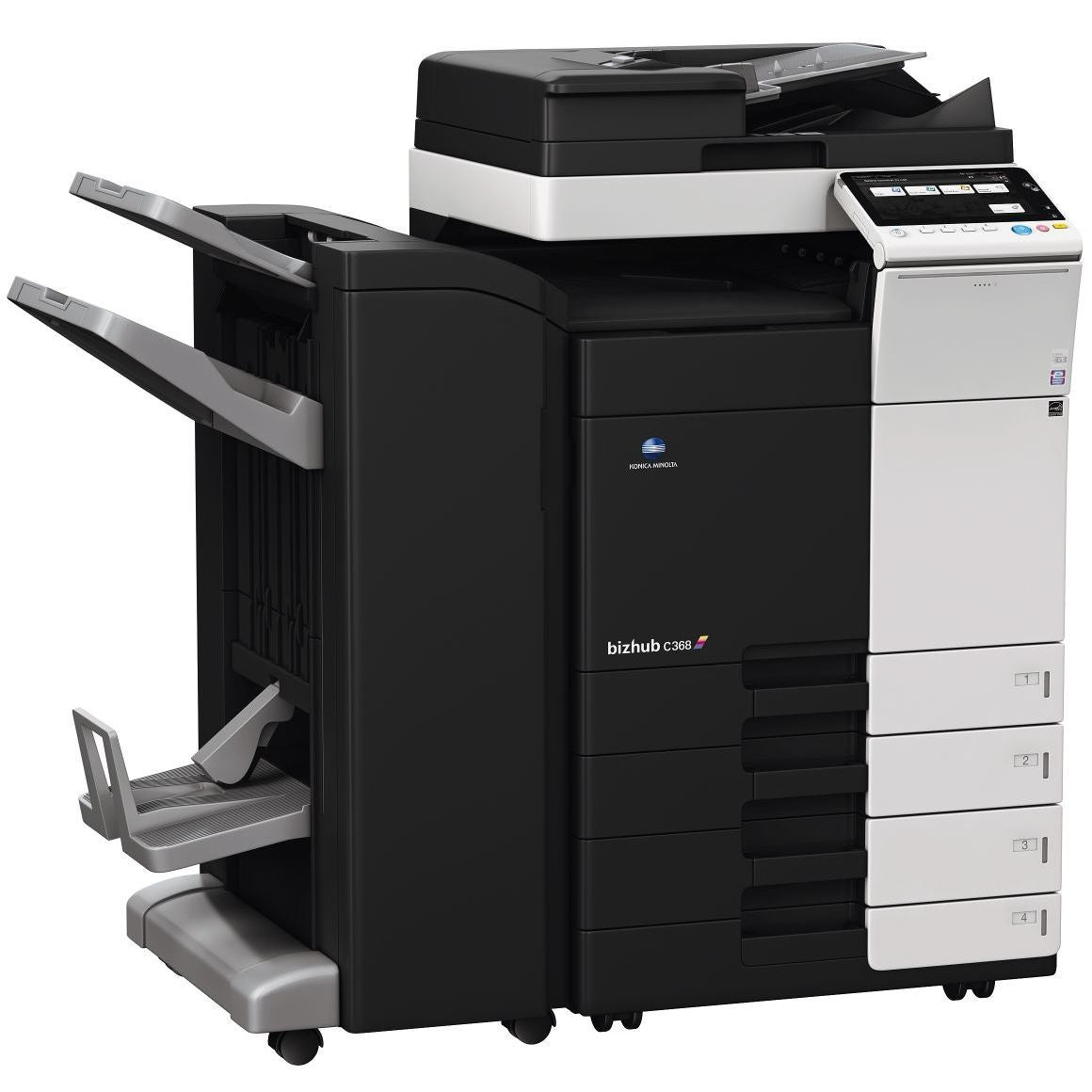 Konica Minolta bizhub C368, 2GB RAM, Emperon-Contr., Bypass, 2x500 sheets, HDD 250GB, Duplex