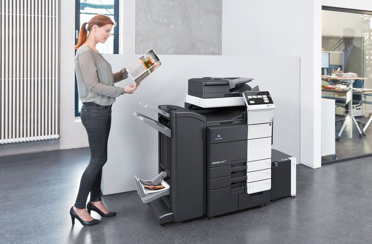 Konica Minolta bizhub C759, Dual Scan DF, Duplex, Bypass, Emperon, 4 x cass, 2GB RAM, 250GB HDD