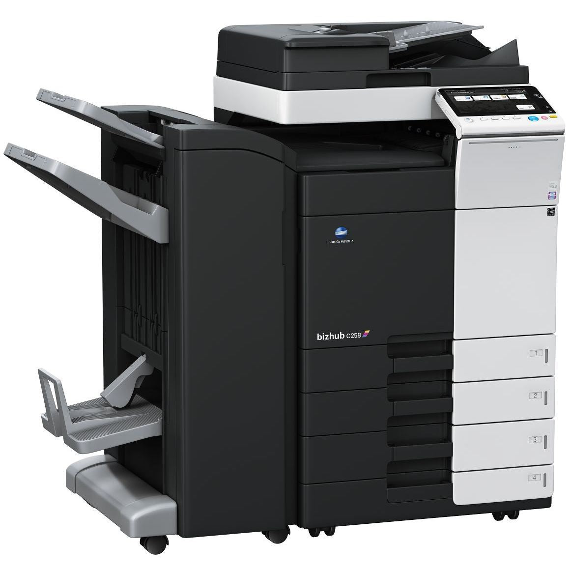 Konica Minolta bizhub C258, 2GB RAM, Emperon-Contr., Bypass, 2x500 sheets, HDD 250GB, Duplex