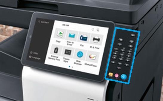 Konica Minolta Keypad