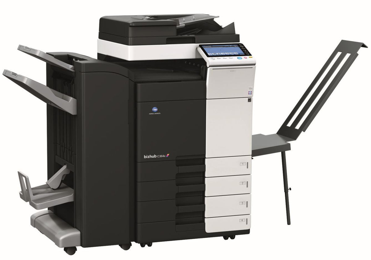 Konica Minolta bizhub C364e, 2GB RAM, Emperon-Contr., Bypass, Paper Cass. (2x500 sheets), HDD 250GB, Duplex