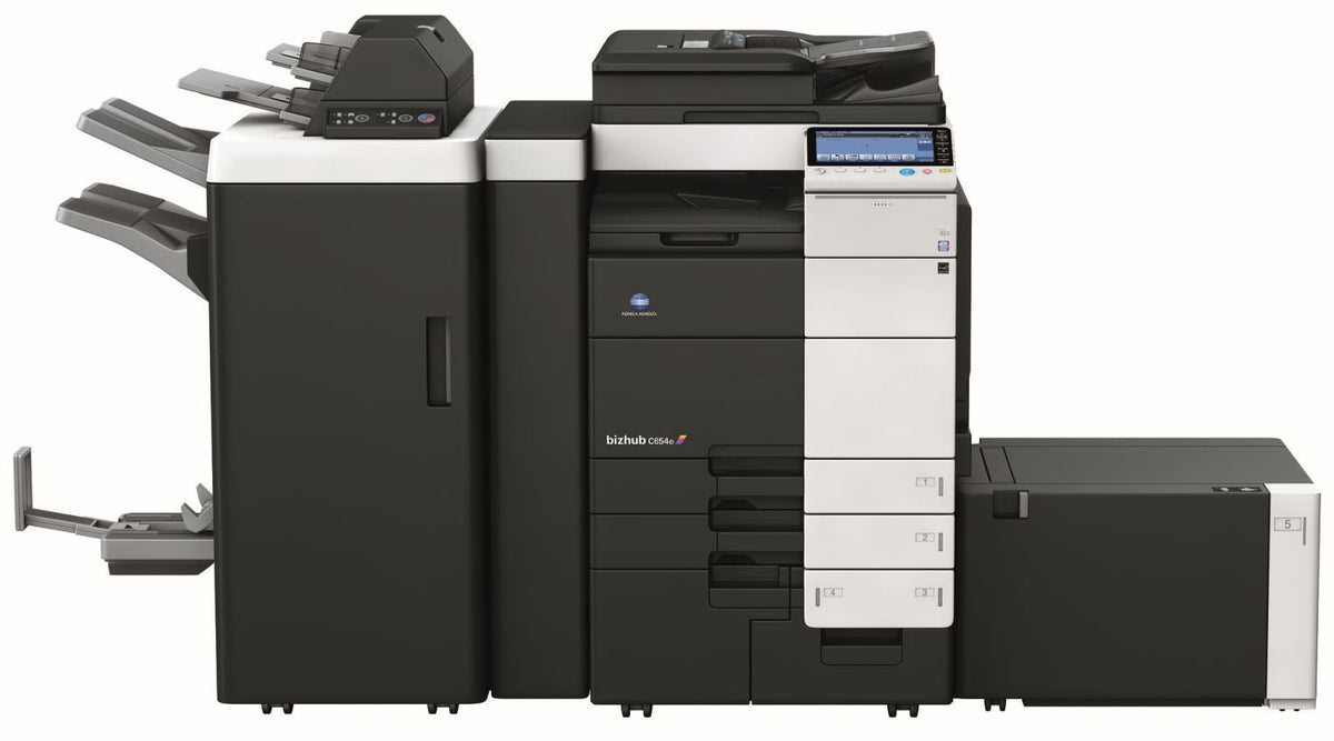 Konica Minolta bizhub C654e, Dual Scan DF, Duplex, Bypass, Emperon, 4 x cass, 2GB RAM, 250GB HDD