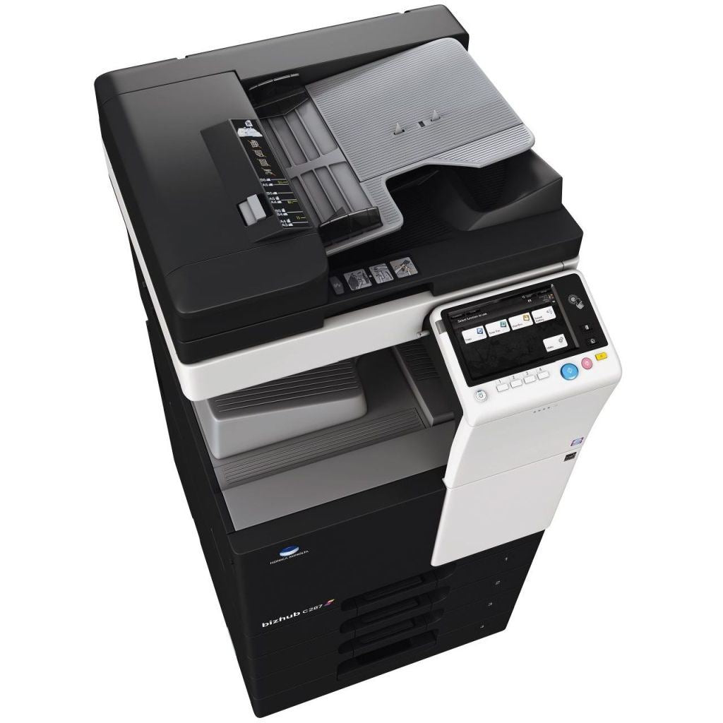 Konica Minolta bizhub C287 Colour MFD, 2GB RAM, Emperon Controller, Bypass, 2 x 500 trays, HDD, 250GB, Duplex & Web Browser