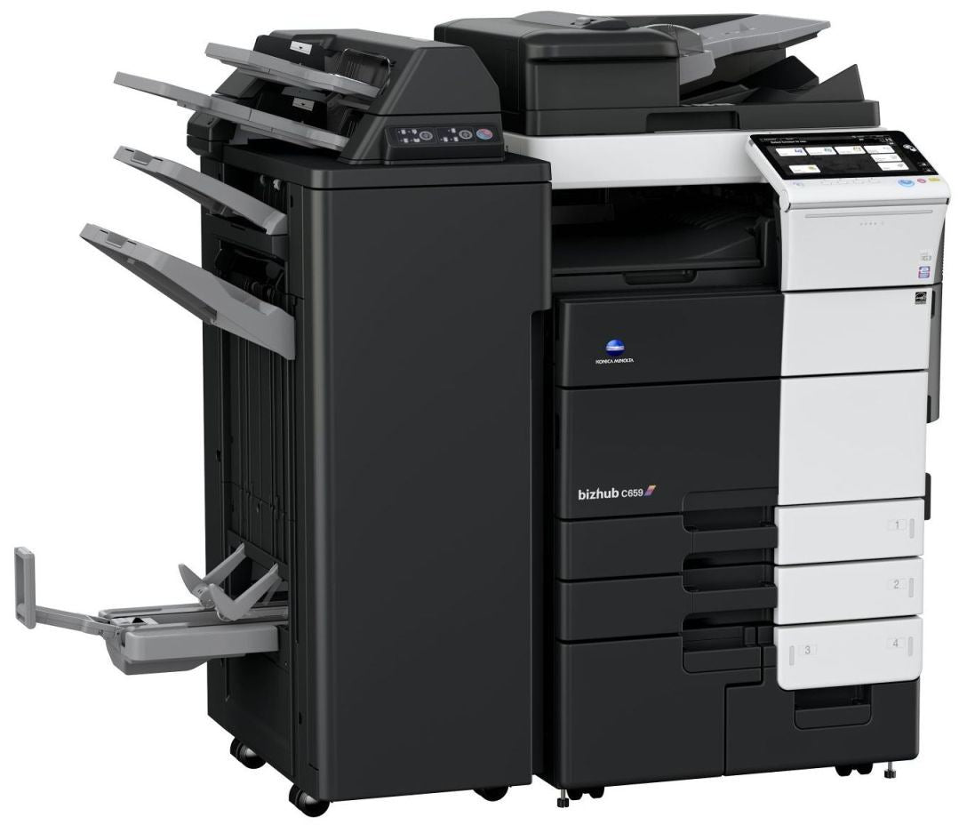 Konica Minolta bizhub C659, Dual Scan DF, Duplex, Bypass, Emperon, 4 x cass, 2GB RAM, 250GB HDD