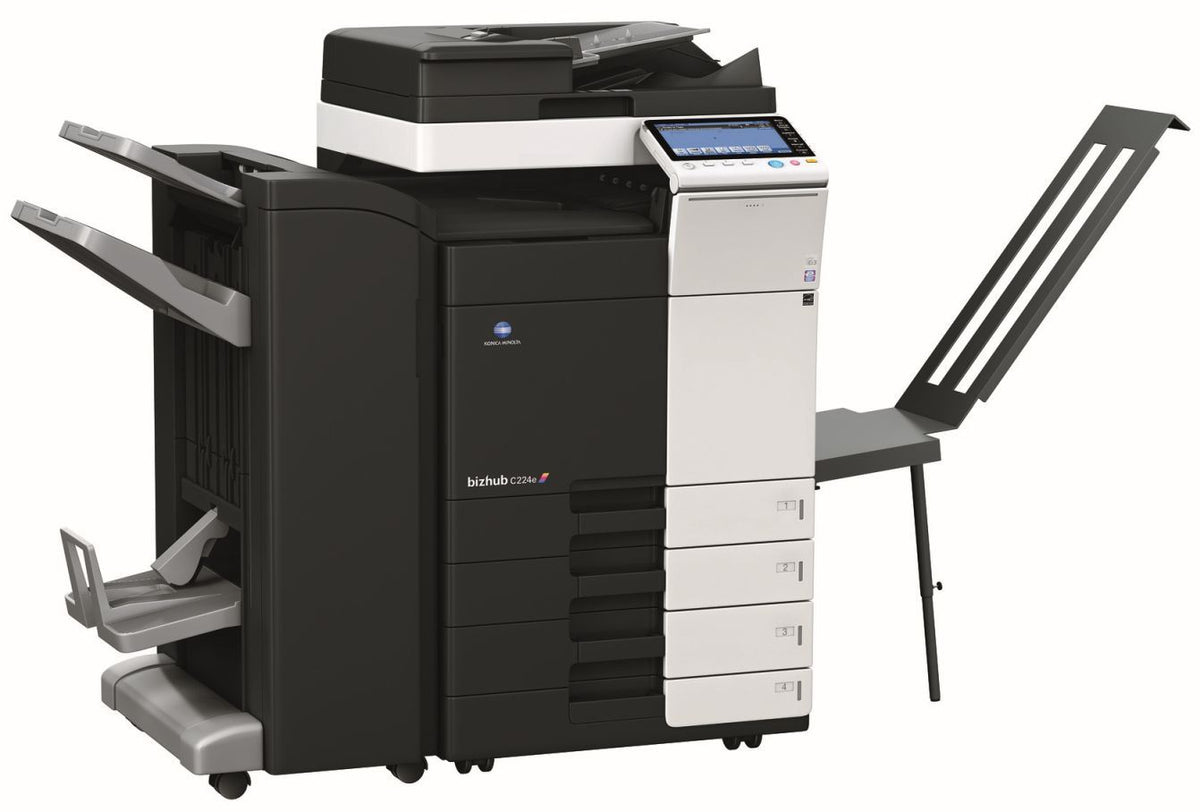 Konica Minolta bizhub C224e, 2GB RAM, Emperon-Contr., Bypass, Paper Cass. (2x500 sheets), HDD 250GB, Duplex