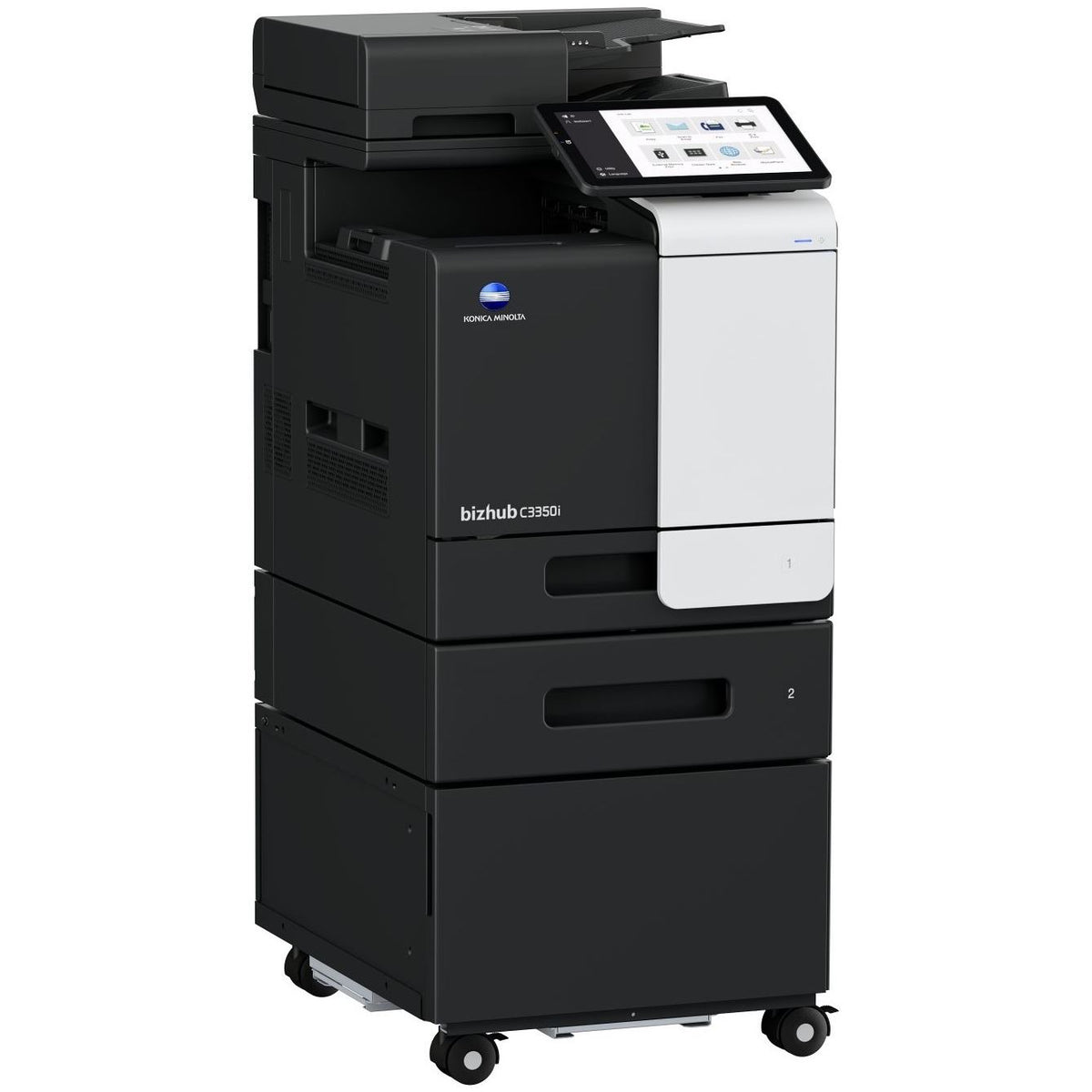 Konica Minolta bizhub C3350i A4 MFD. Std print controller w/PCL & PS3. 500 sheets & 100-sheet bypass.Dual Scan-DF and duplex standard.