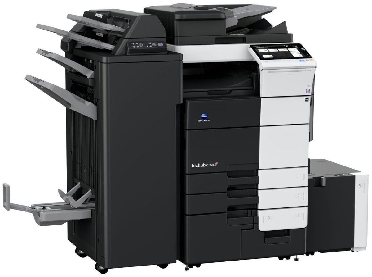 Konica Minolta bizhub C659, Dual Scan DF, Duplex, Bypass, Emperon, 4 x cass, 2GB RAM, 250GB HDD