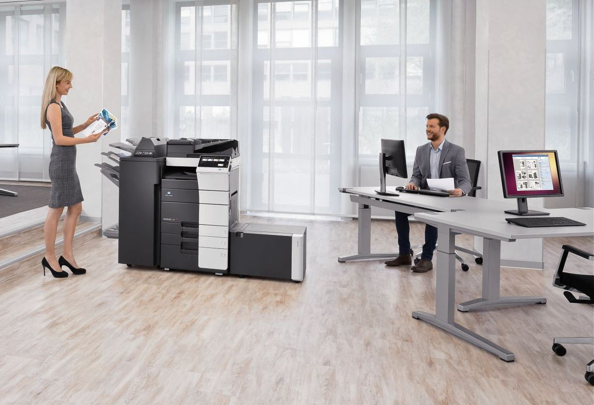 Konica Minolta bizhub C558 Dual scan DF, 4GB RAM, Emperon-Contr., Bypass, 2x500 sheets cassettes, HDD 250GB, Duplex