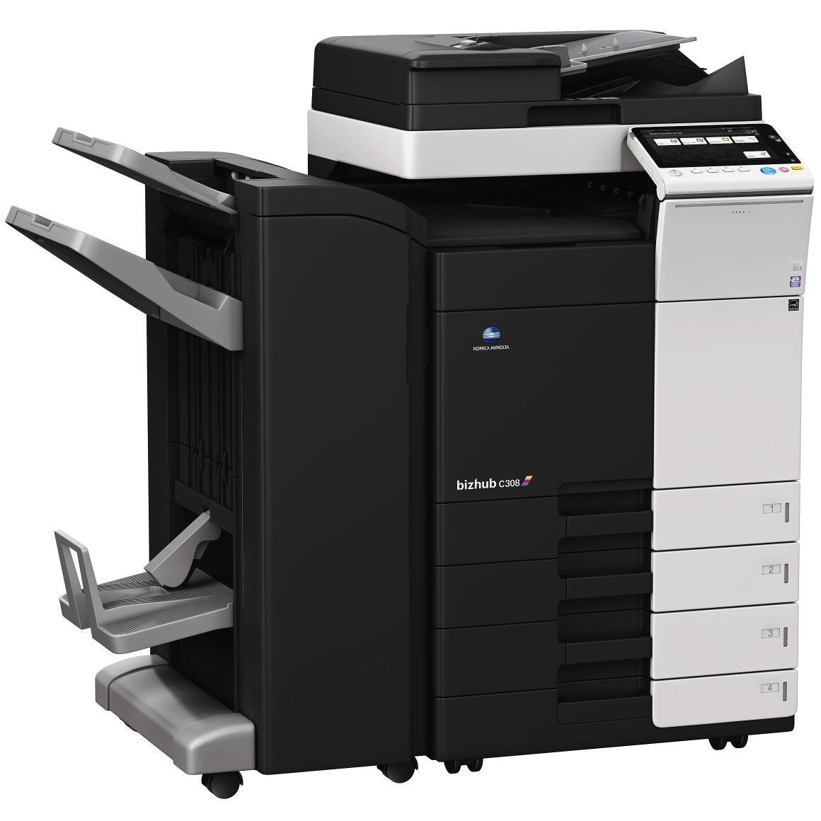 Konica Minolta bizhub C308, 2GB RAM, Emperon-Contr., Bypass, 2x500 sheets, HDD 250GB, Duplex