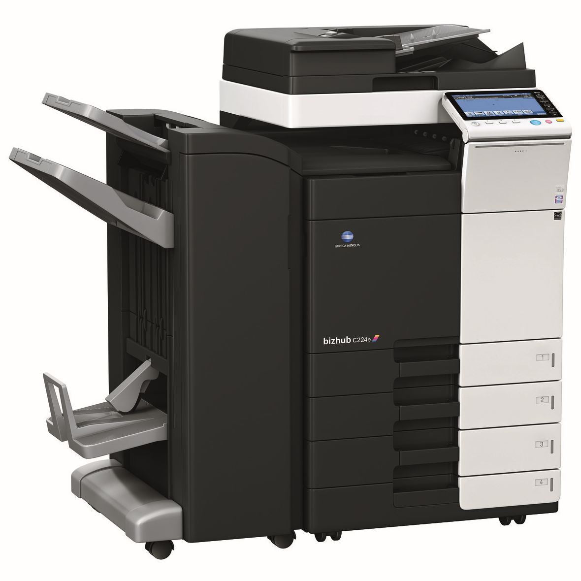 Konica Minolta bizhub C224e, 2GB RAM, Emperon-Contr., Bypass, Paper Cass. (2x500 sheets), HDD 250GB, Duplex