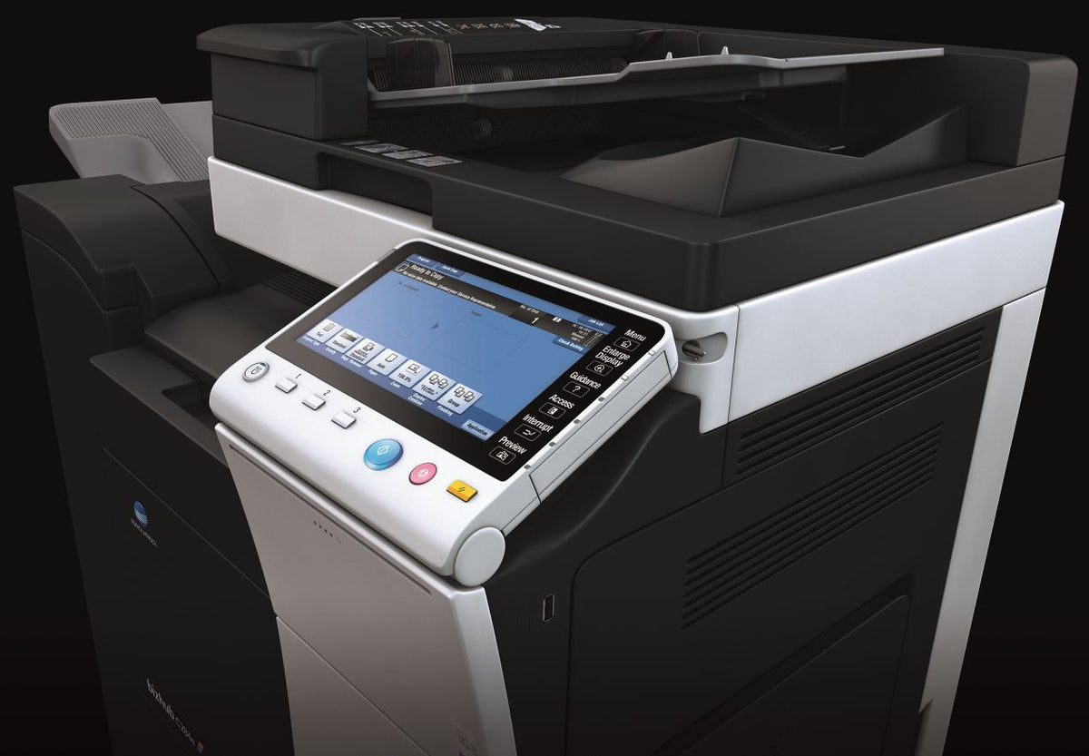 Konica Minolta bizhub C754e,  Dual Scan DF, Duplex, Bypass, Emperon, 4 x cass, 2GB RAM, 250GB HDD